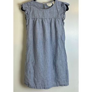 Cynthia Rowley size XS blue/white 100% linen dress